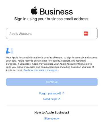 Apple Business Connect Login
